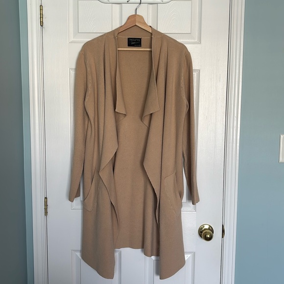 Twelfth Love Sweaters - Twelfth Love open front waterfall cardigan
